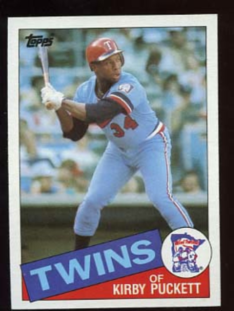 1985 Topps #536 Kirby Puckett Rookie Card -- Hall of Famer