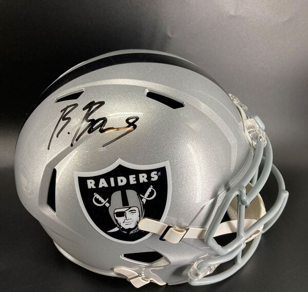 NFL - Raiders Brock Bowers Signed Replica Speed Helmet