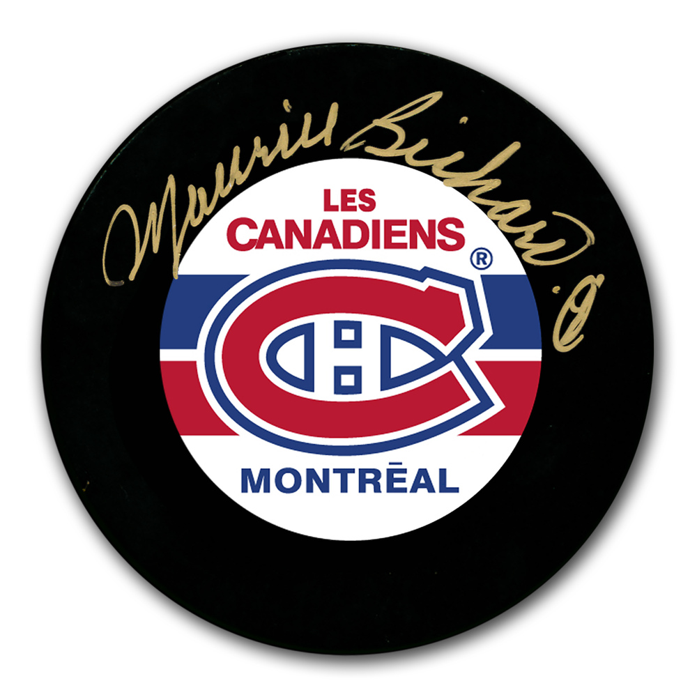 Maurice Richard Montreal Canadiens Autographed Puck