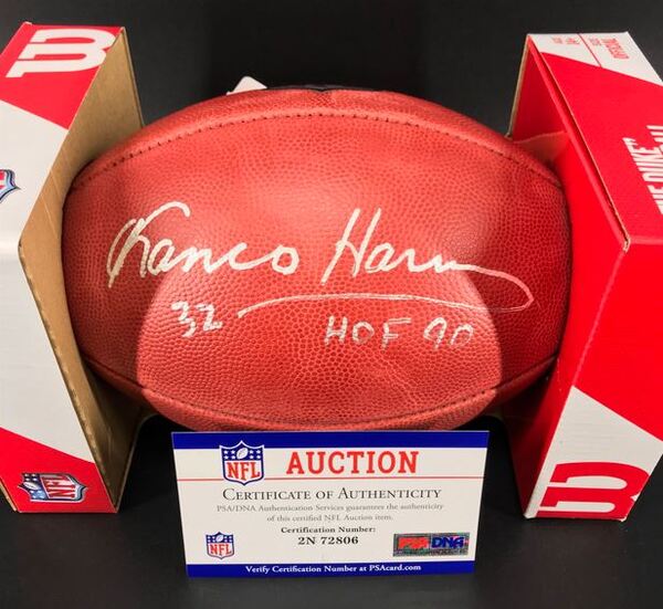 NFL - Steelers Franco Harris Signed Authentic Football