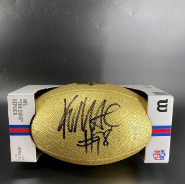 NFL - Texans Kayden McDonald Signed Gold Composite Football