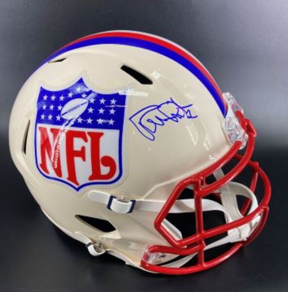HOF - Cowboys Randy White Signed Replica NFL Shield Retro Helmet