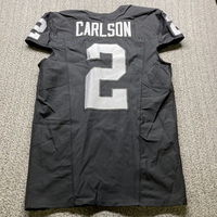 STS - Raiders Dan Carlson Game Used Jersey (11/24/24) Size 44 with 65 Se...