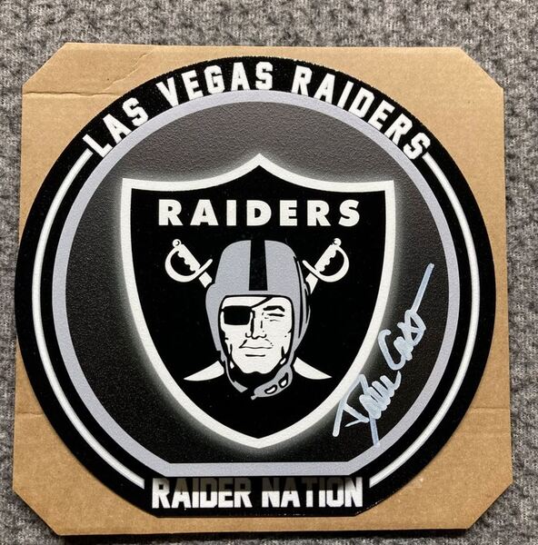 HOF - Raiders Dan Casper Signed 8x8 3D Metal Wall Art