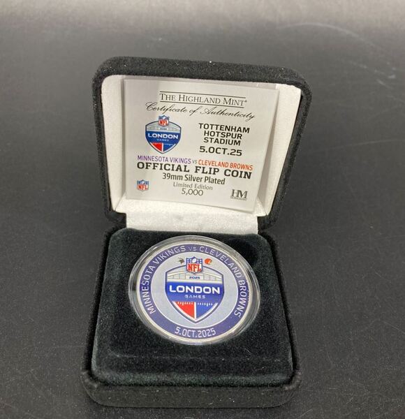 London Games - Commemorative Flip Coin - Vikings vs Browns 2025