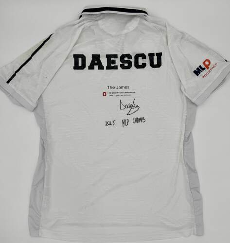 Photo of Andrei Daescu wore this shirt during the 2025 MLP Championship Finals in Match 3 against the New Jersey 5's on August 24, 2025 in Central Park New York. This was the match where Columbus Sliders won the 2025 MLP Championships.