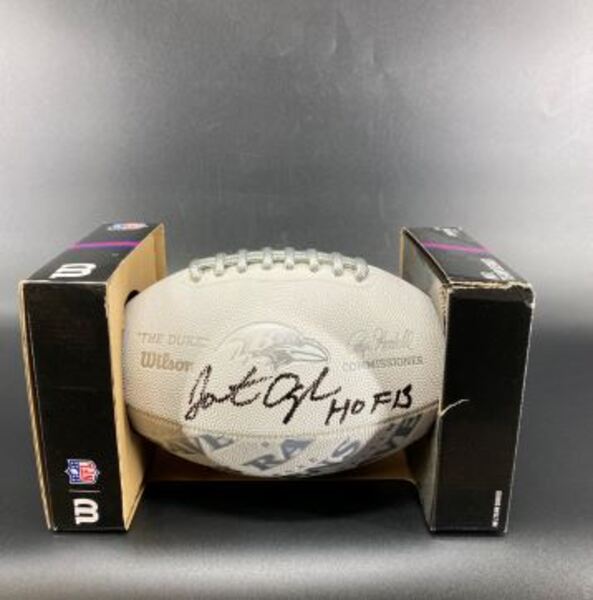 HOF - Ravens Jonathan Ogden Signed Training Camp Composite Football