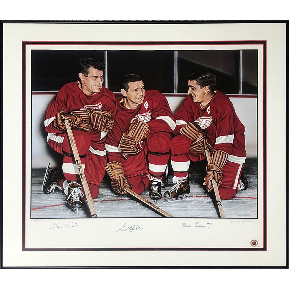 Autographed TED LINDSAY 11X14 Detroit Red Wings Photo - Main Line Autographs