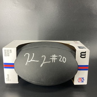 NFL - Steelers Kaleb Johnson Signed Black Composite Silver Series Football