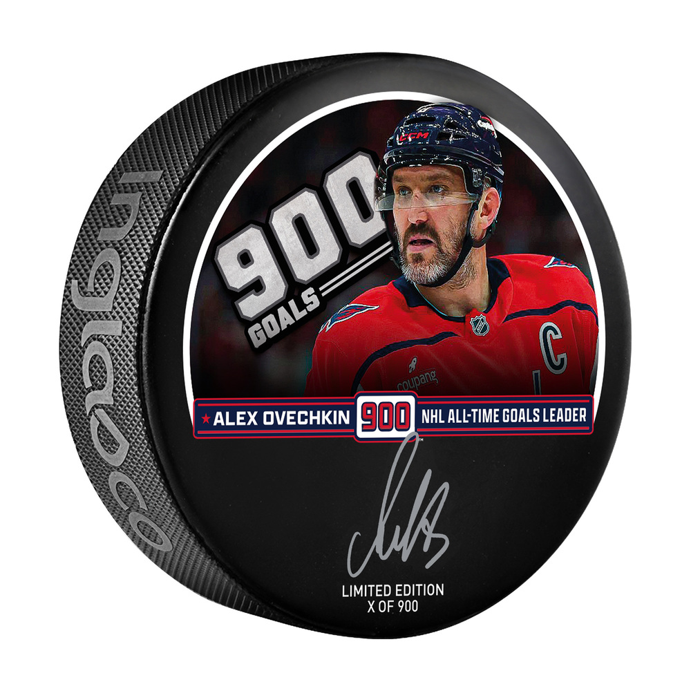 Alex Ovechkin Washington Capitals Autographed 900th Goal Hockey Puck - Limited Edition #1 of 5