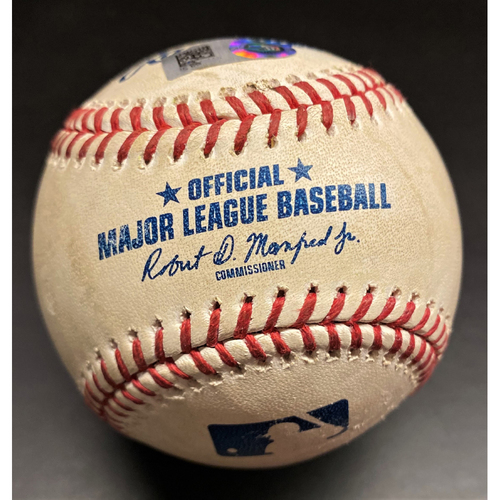 Photo of Game-Used Baseball: Miguel Cabrera Detroit Tigers RBI Single to tie Frank Thomas for 22nd on All-Time RBI Leaderboard (MLB AUTHENTICATED)