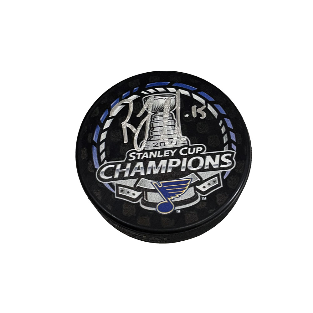 ROBBY FABBRI Signed 2019 Stanley Cup Champions Puck - St Louis Blues
