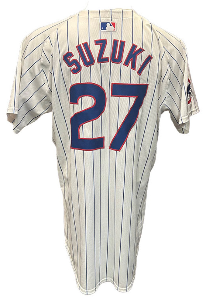 Seiya Suzuki Game-Used Jersey - Features Cubs for a Cure