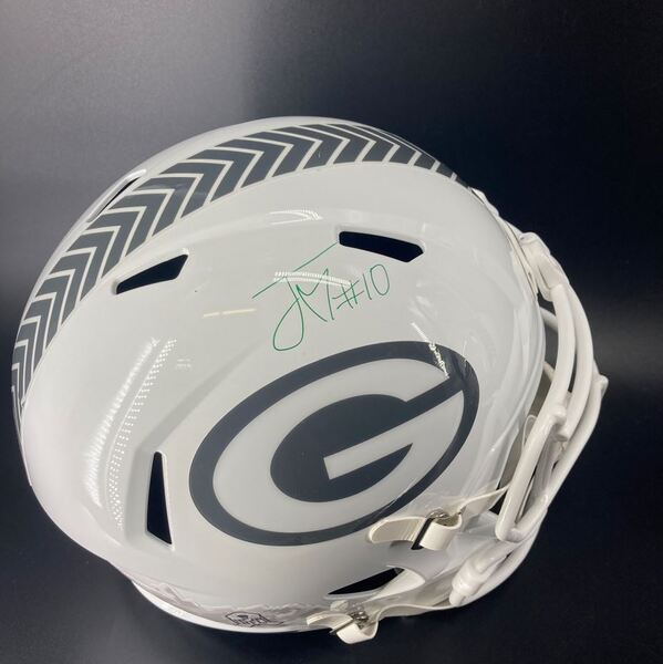 NFL - Packers Jordan Love Signed Replica STS Helmet