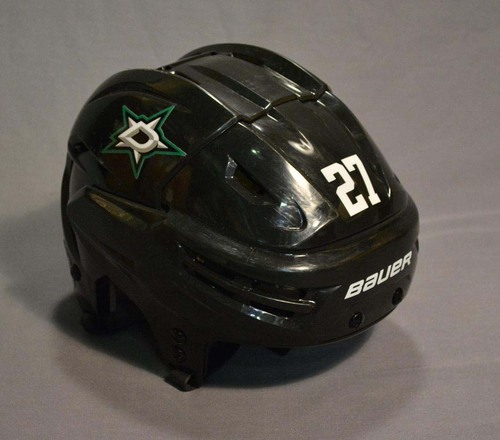 Image of Moen, Travis<br>Dallas Stars<br>Black, Bauer Helmet<br>#27