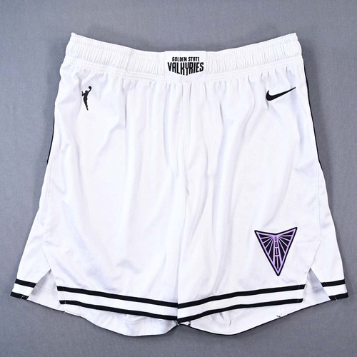 Image of Salaün, Janelle - Golden State Valkyries - Game-Issued White Heroine Edition Shorts - 2025 WNBA Season