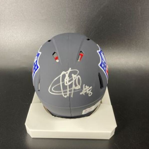 NFL - Giants Colton Hood Signed NFL Shield Mini Helmet