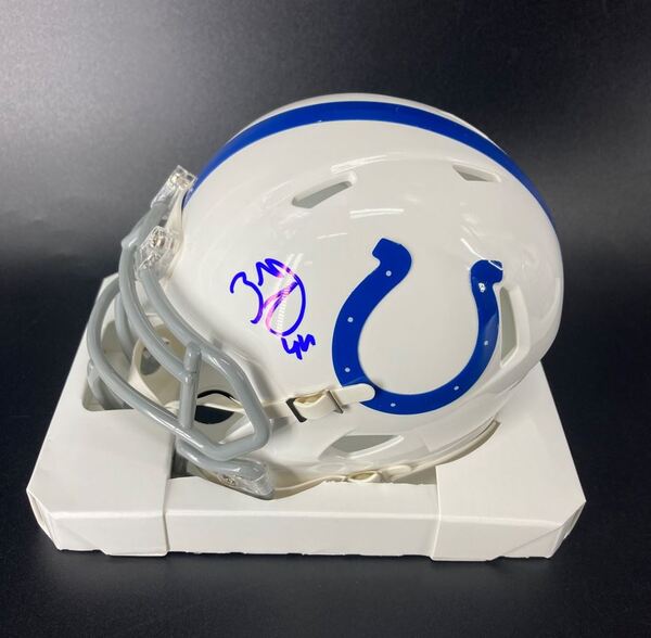 NFL - Colts Zaire Franklin Signed Mini Helmet