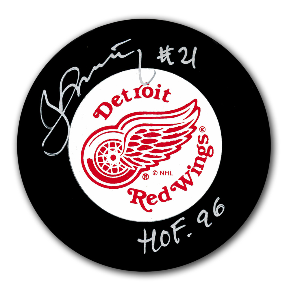 Borje Salming Detroit Red Wings HOF Autographed Puck