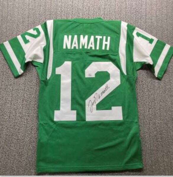 NFL - Jets Joe Namath Signed Mitchell & Ness Jersey Size Small