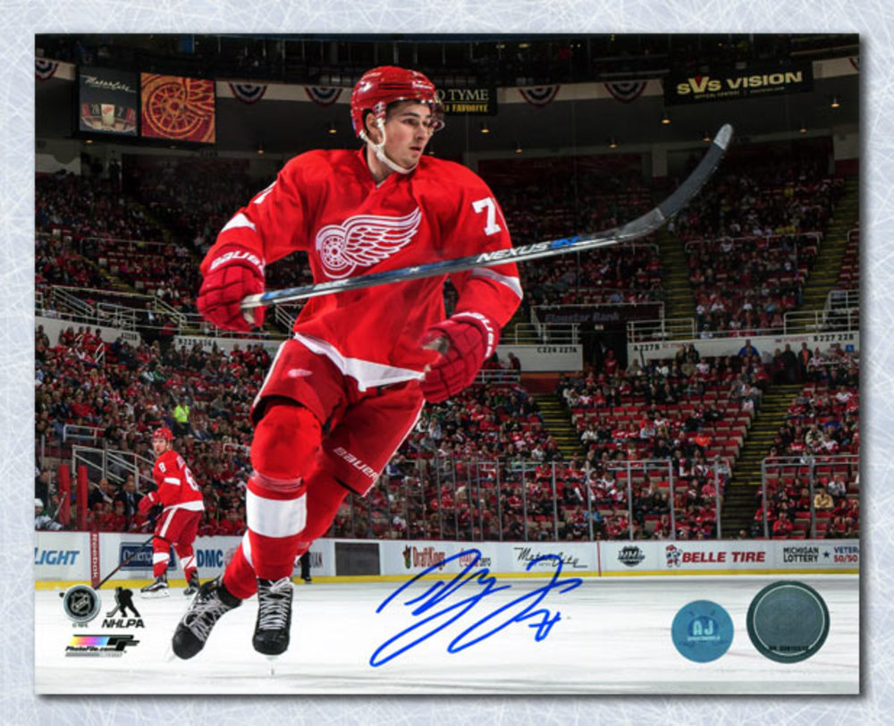 Dylan Larkin Detroit Red Wings Autographed Joe Louis Arena Hockey 11x14 Photo