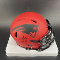 NFL - Patriots TreVeyon Henderson Signed Rave Mini Helmet