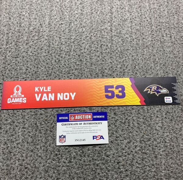 NFL - Ravens Kyle Van Noy 2025 Pro Bowl Games Nameplate 1 of 1