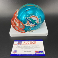 NFL - Dolphins Erik Ezukanma signed Mini Helmet - signed ""Eaz...
