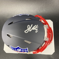 NFL - Rams Joshua Karty Signed Blue Shield Mini Helmet