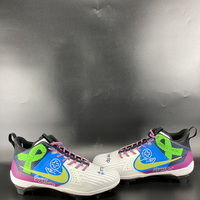 MCMC - Giants Bryan Hudson Signed Custom Cleats 2024 Season Size 17 Supp...