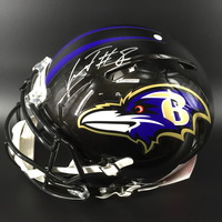NFL - RAVENS LAMAR JACKSON SIGNED RAVENS REVOLUTION HELMET