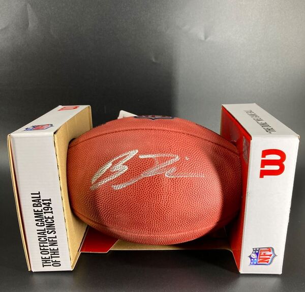 NFL - Chargers Brenden Rice Signed Authentic Football