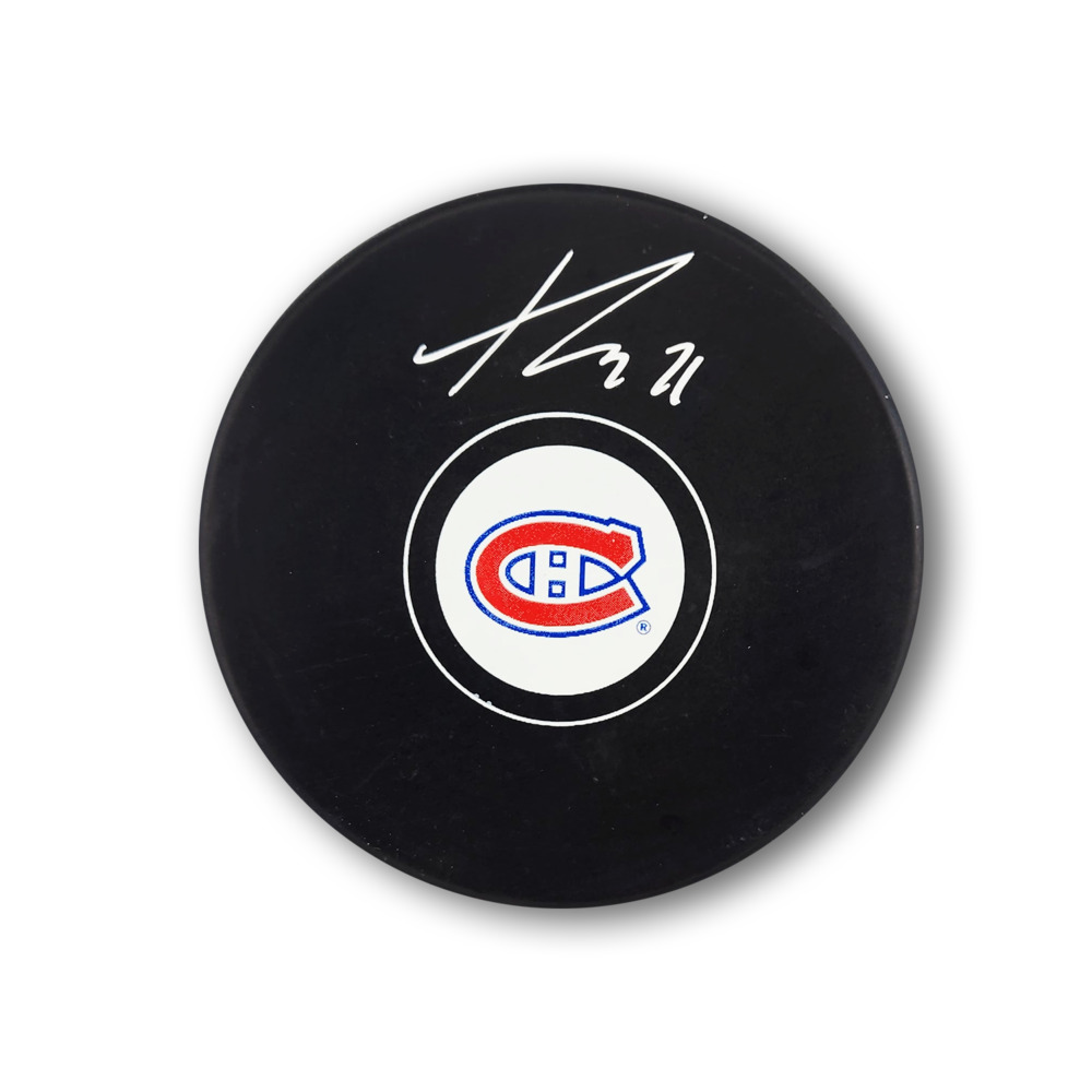 Kaiden Guhle Autographed Montreal Canadiens Hockey Puck