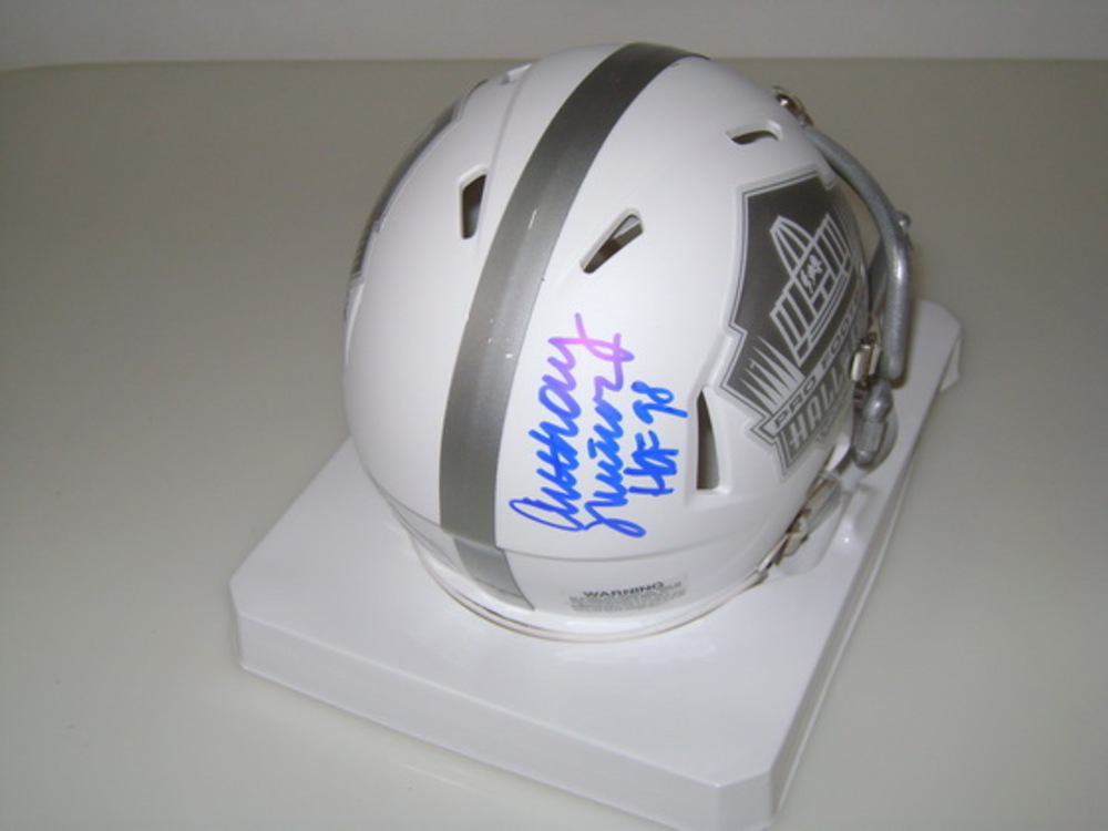 NFL Auction HOF BENGALS ANTHONY MUNOZ SIGNED HALL OF FAME ICE MINI