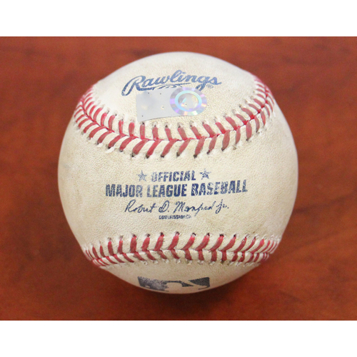 Game-Used Baseball - Pitcher: Fernando Rodney | Batter: Mookie Betts (2-RBI Double) - Top 9 - 4/3/19 vs BOS