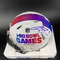 NFL - Broncos Justin Simmons Signed Pro Bowl Games Mini Helmet
