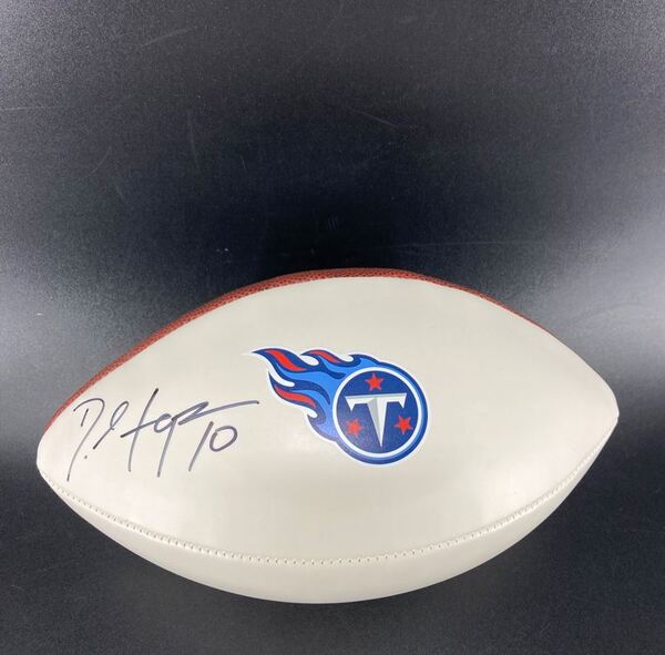 Titans - DeAndre Hopkins Signed Panel Ball With Titans Logo - Unauthenti...
