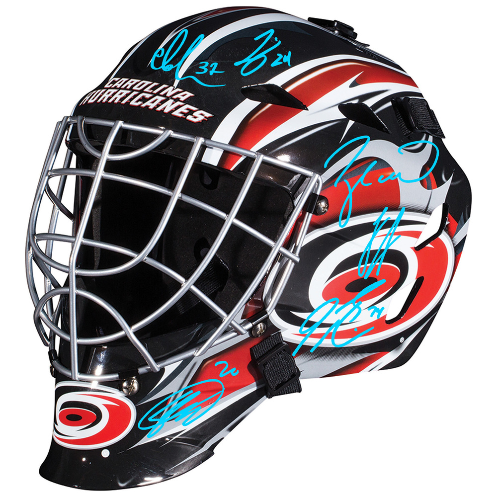 Carolina Hurricanes Autographed 2026 Stanley Cup Champions Replica Goalie Mask with Multiple Signatures - Limited Edition #1 of 25