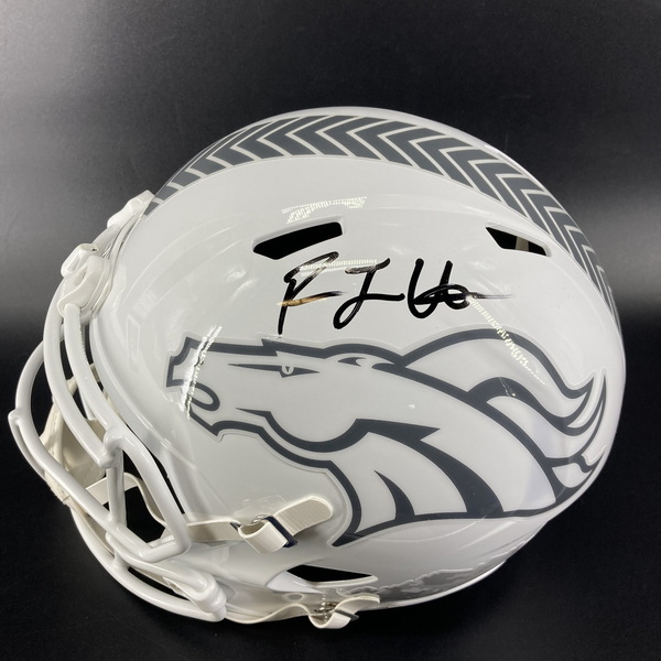 NFL - Broncos RJ Harvey Signed STS Replica Speed Helmet