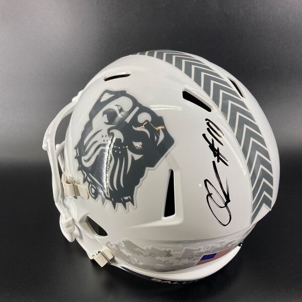 NFL - Browns Quinshon Judkins Signed STS Replica Speed Helmet