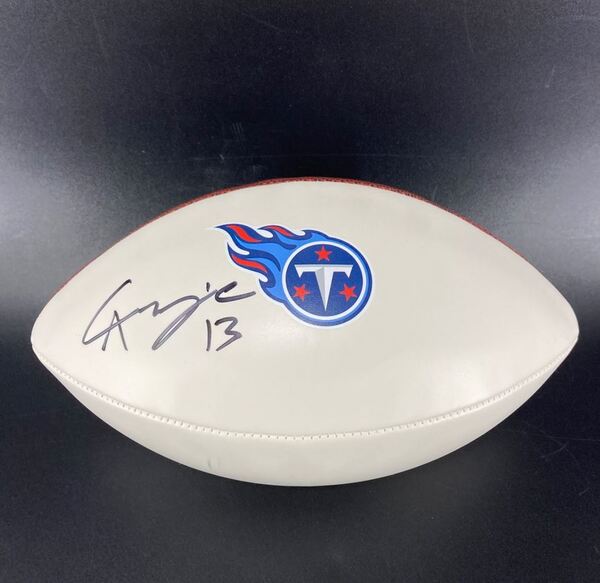 Titans - Chidobe Awuzie Signed Panel Ball With Titans Logo - Unauthentic...
