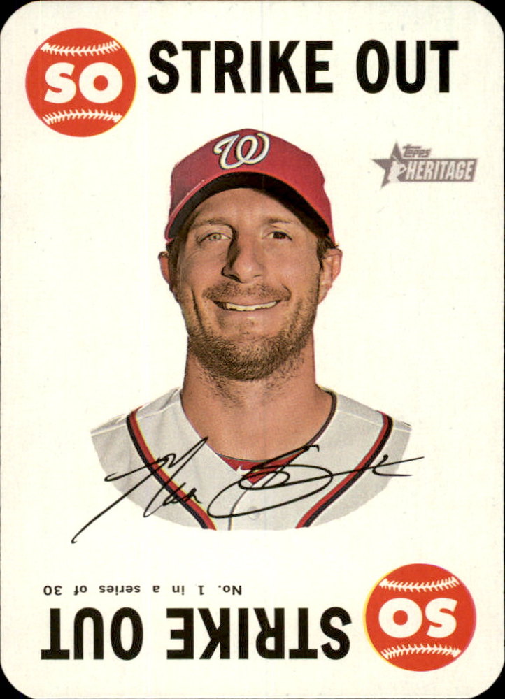 2017 Topps Heritage Topps Game #1 Max Scherzer