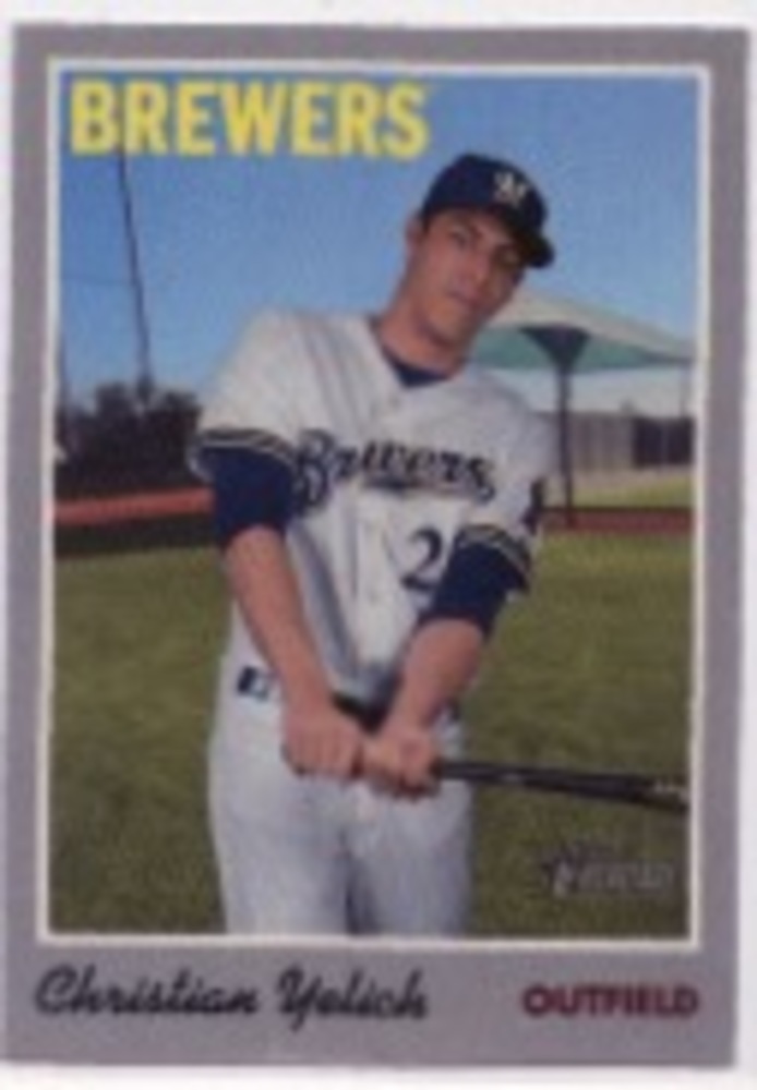 2019 Topps Heritage '70 Topps Stickers #25 Christian Yelich