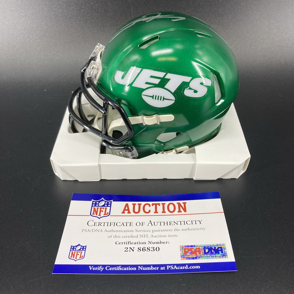 NFL Auction NFL Jets Sauce Gardner signed mini helmet