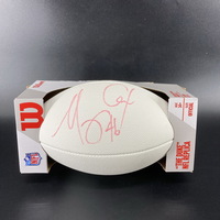 NFL - Titans Morgan Cox Signed White Composite Football