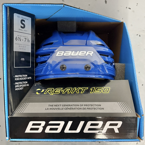 NHL PRO STOCK Toronto Maple Leafs Blue Bauer Re-Akt 150 Helmet