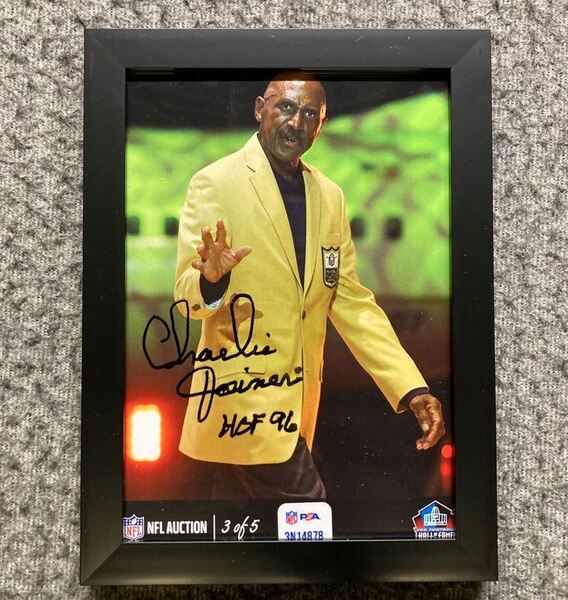 HOF - Chargers Charlie Joiner NFL Auction Exclusive Signed 5x7 Photo Ind...