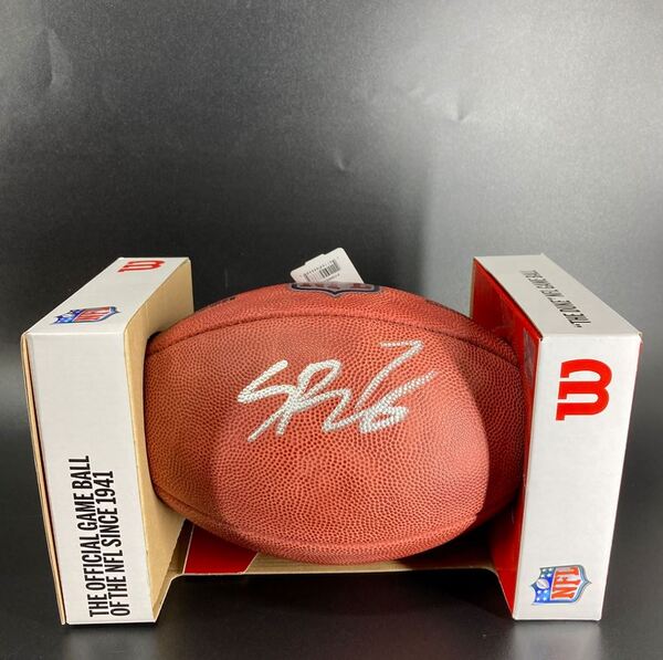 NFL - Saints Spencer Rattler Signed Authentic Football