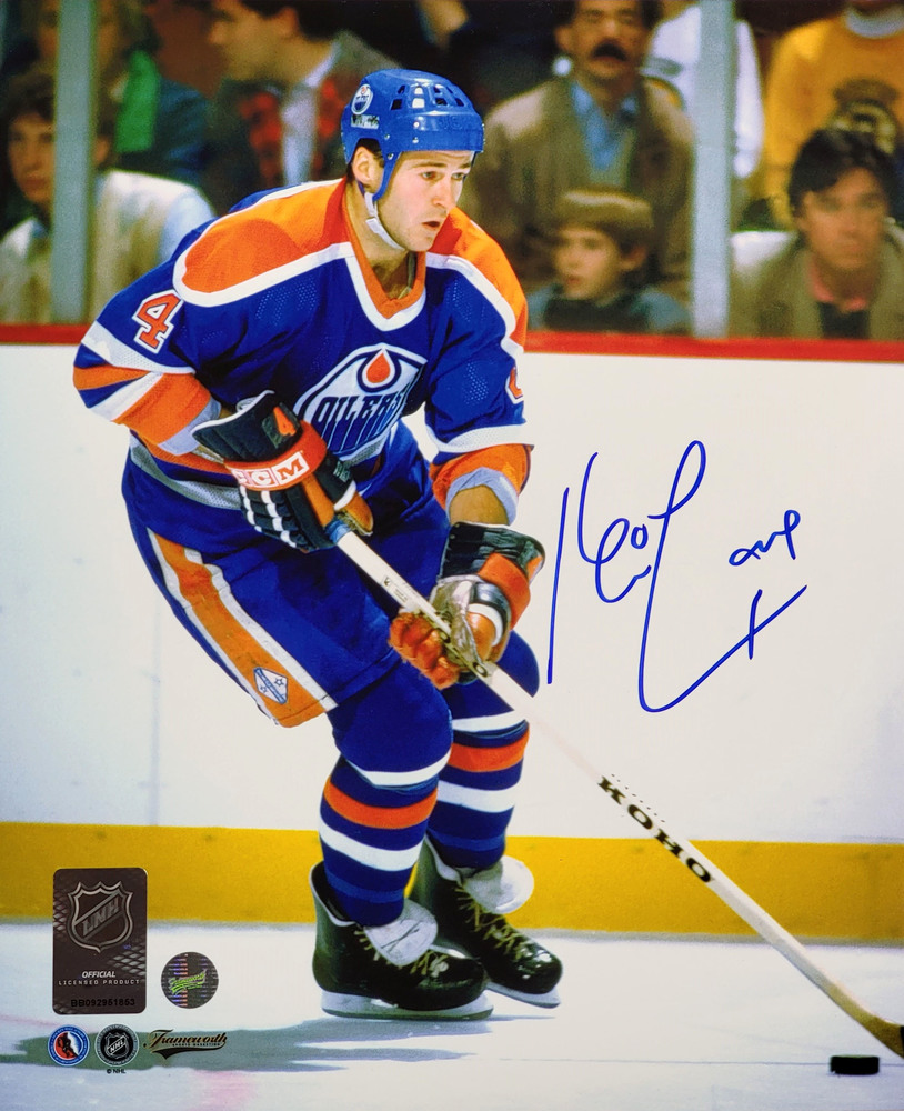 Kevin Lowe Edmonton Oilers Autographed Signed Action 8x10 Photo