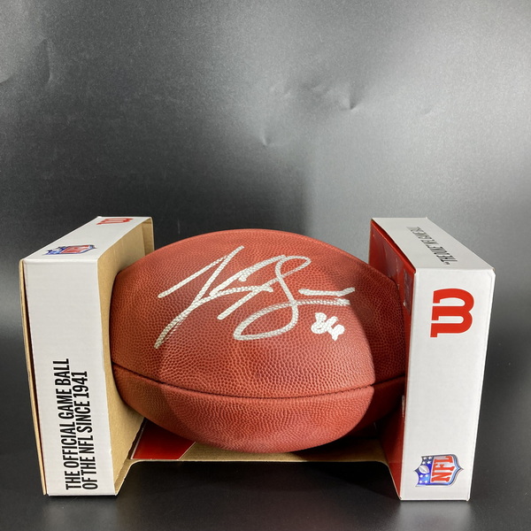 NFL - Cowboys Luke Schoonmaker signed authentic football